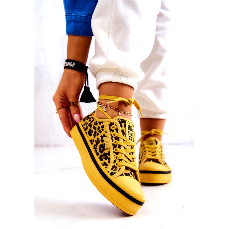 Női tornacipő Pantera Big Star JJ274616 sárga 2