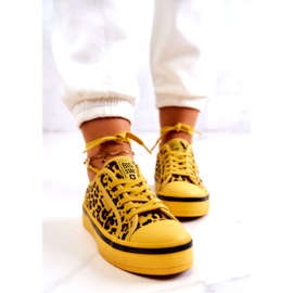 Női tornacipő Pantera Big Star JJ274616 sárga 6