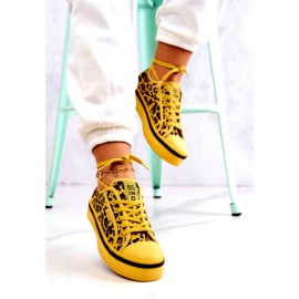 Női tornacipő Pantera Big Star JJ274616 sárga 7