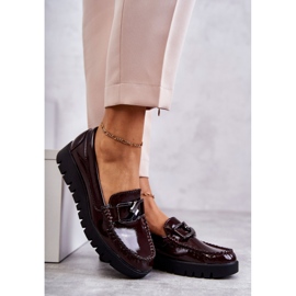 Sergio Leone Lakkozott naplopók a Burgundy Kjersti Platformon piros 3