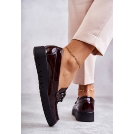 Sergio Leone Lakkozott naplopók a Burgundy Kjersti Platformon piros 5