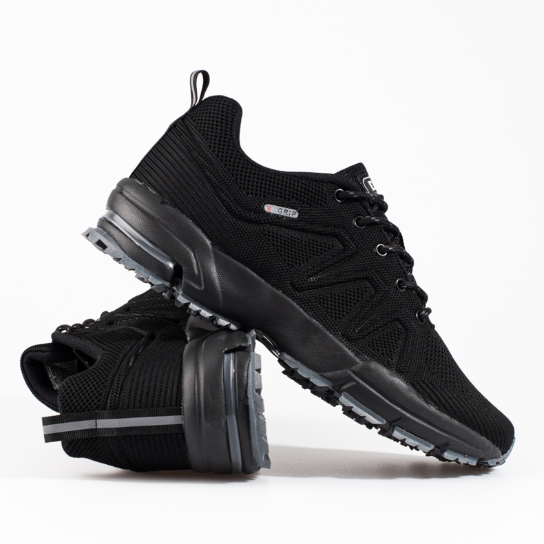 Férfi fekete DK textil sportcipő 1