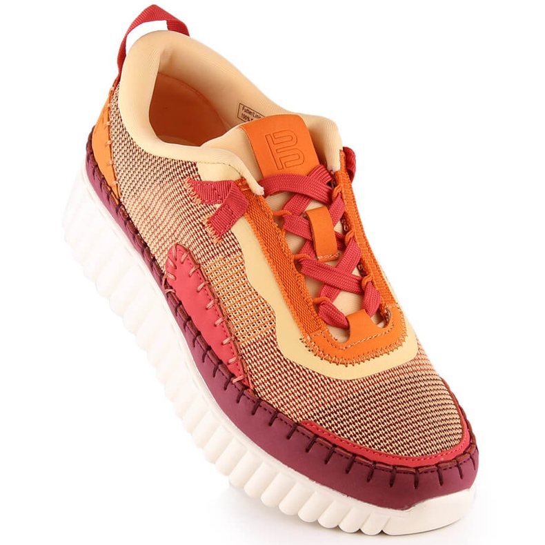 Intermax Kényelmes női sportcipő a Bagatt LL293129 többszínű platformon narancssárga 1 Intermax Kényelmes női sportcipő a Bagatt LL293129 többszínű platformon narancssárga 1