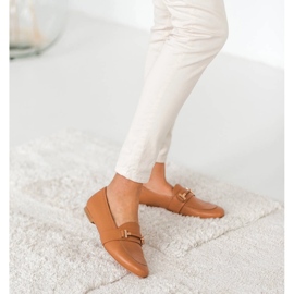 Marco Shoes Arany díszítésű naplopók barna 1