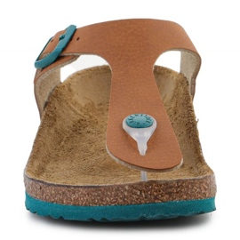 Birkenstock Gizeh Desert Soil Ginger Jr 1024327 papucs barna 1