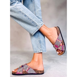 Rezai fukszia gyöngyös parafa diák rózsaszín 1