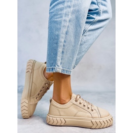 PA1 Hampton Khaki női platform tornacipő bézs 2
