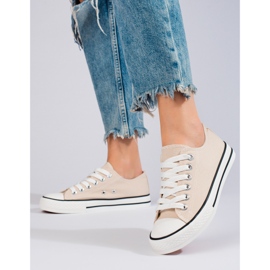 Shelovet női bézs színű tornacipő 2