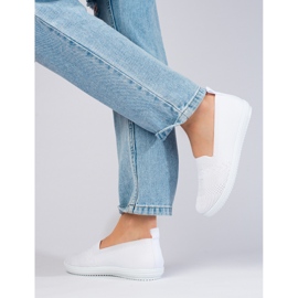 Női textil felbújós tornacipő Shelovet fehér 2