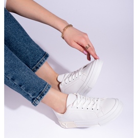 Shelovet klasszikus fehér sportcipő 2