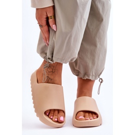 PS1 Divatos Platform Papucs Bézs Estella 2