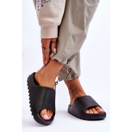 PS1 Divatos Platform papucs fekete Estella 2