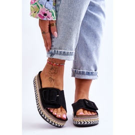PS1 Női szandál Díszített Platformon Fekete Joyce 1