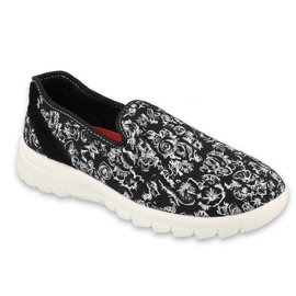 Befado női sportcipő 517d019 fekete virágok 1