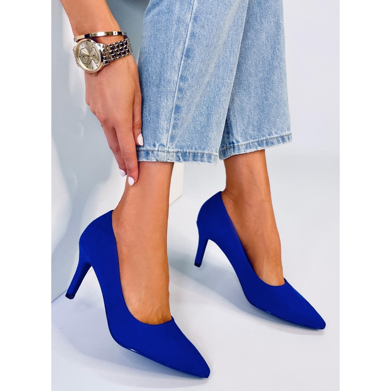 BM Klasszikus női Eurielle Blue magassarkú kék 1