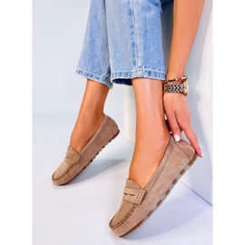 BM Anaya Khaki velúr női naplopók bézs 1