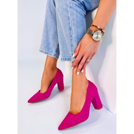 BM Eilish Fuchsia Chunky Heel Pumps rózsaszín 2 BM Eilish Fuchsia Chunky Heel Pumps rózsaszín 2