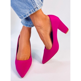 BM Eilish Fuchsia Chunky Heel Pumps rózsaszín 1 BM Eilish Fuchsia Chunky Heel Pumps rózsaszín 1