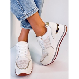 Gilmore Beige ék alakú tornacipő bézs 1