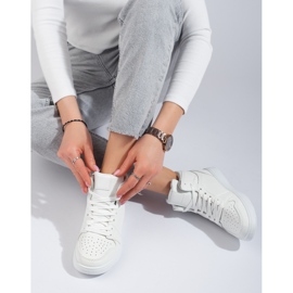 Shelovet fehér magas szárú tornacipő 1