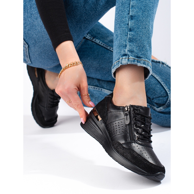 Shelovet wedge tornacipő fekete 1