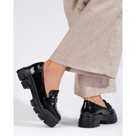 Patent fekete naplopók Shelovet díszítéssel 1