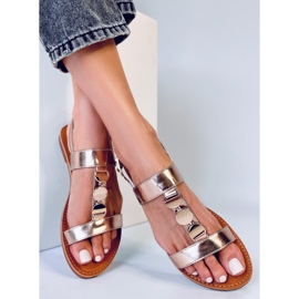 BM Női fémes Cheek Champagne szandál rózsaszín 1