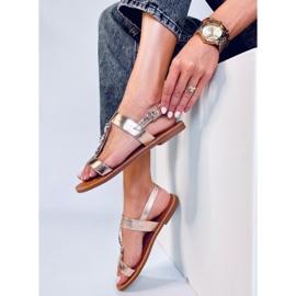 BM Női fémes Cheek Champagne szandál rózsaszín 2