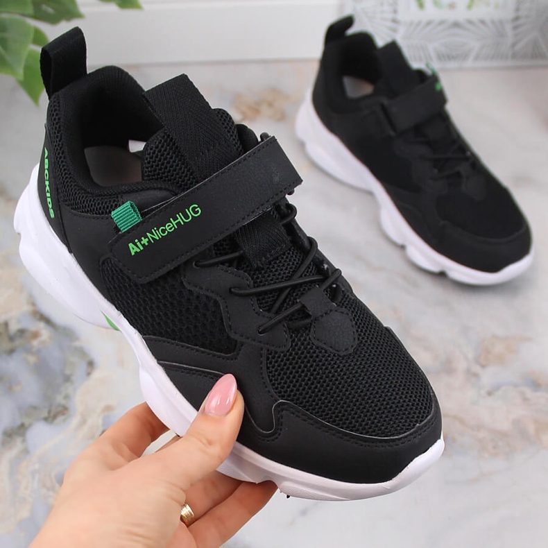 Atletico Gyermek sportcipő tépőzáras fekete AbcKids B012310219 1