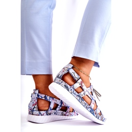 Maciejka Női bőr szandál tépőzárral 05375-06 kék 4 Maciejka Női bőr szandál tépőzárral 05375-06 kék 4