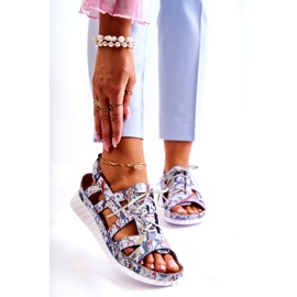 Maciejka Női bőr szandál tépőzárral 05375-06 kék 1 Maciejka Női bőr szandál tépőzárral 05375-06 kék 1