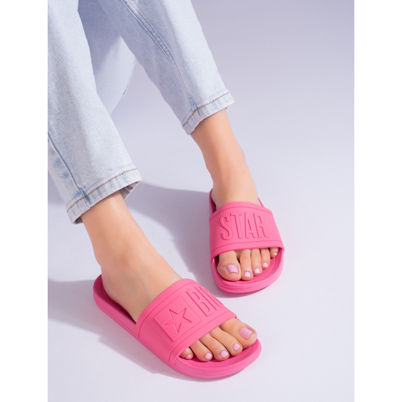 Rózsaszín női papucs Big Star HH274A039FU 1