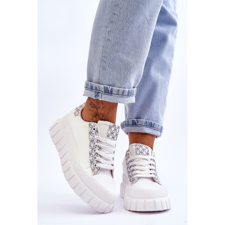 PG1 Női bőr tornacipő fehér Alison 1