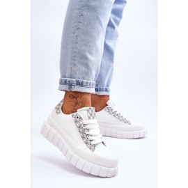 PG1 Női bőr tornacipő fehér Alison 2