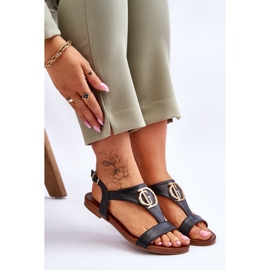 Lapos szandál S.Barski KV-5541-32 Fekete 2