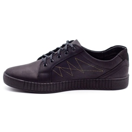 Polbut Alkalmi férfi cipő J66 fekete arany színű sokszínű 1