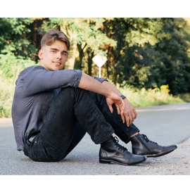 KENT Téli Chelsea csizma 287D Fekete 2