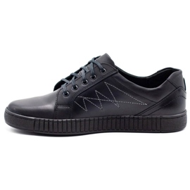 Polbut Alkalmi férfi cipő J66 fekete ezüsttel sokszínű 1