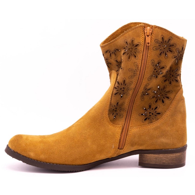 Olivier Kényelmes Janet piros áttört csizma narancssárga 1