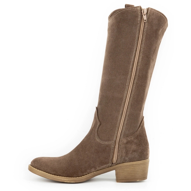 Olivier Női bőrcsizma Julia barna 1