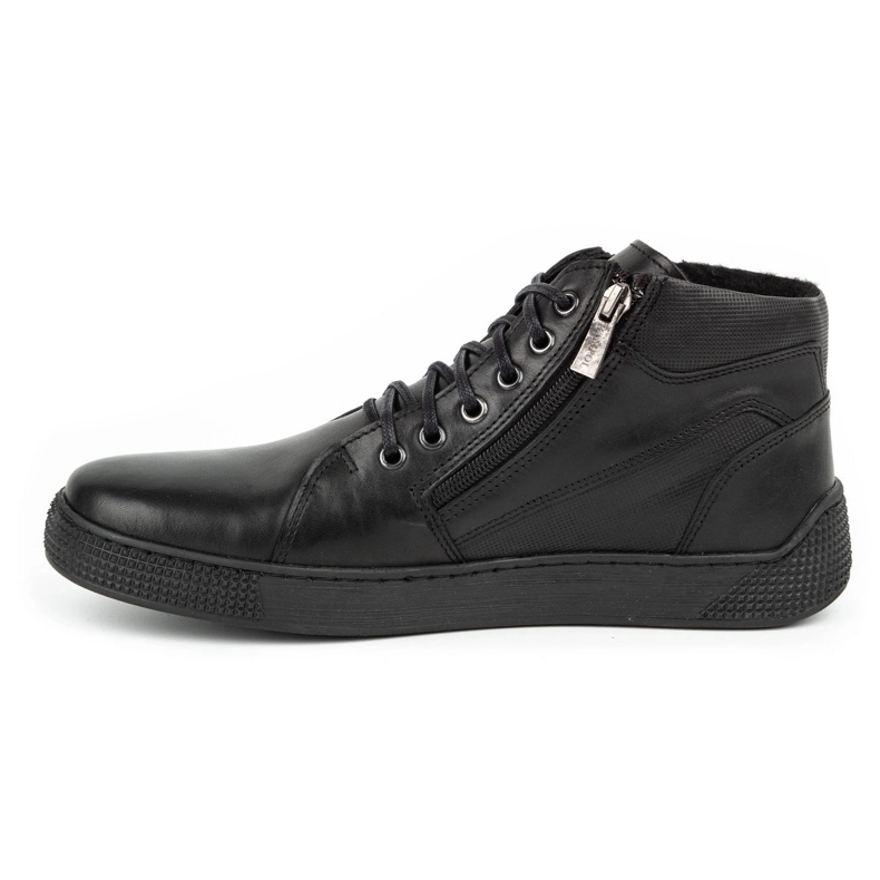 Kampol Férfi hőszigetelt bőrcsizma 120KAM fekete 1