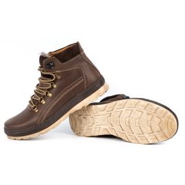 Olivier Férfi hőszigetelt bőr cipő 378MA barna 1 Olivier Férfi hőszigetelt bőr cipő 378MA barna 1