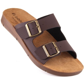 Kényelmes Inblu M CM000028-043 papucs barna 1