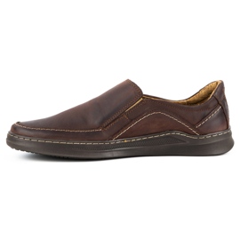 Olivier Bőr férfi bebújós cipő SLIP-ON 216GT barna 1 Olivier Bőr férfi bebújós cipő SLIP-ON 216GT barna 1