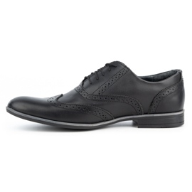Olivier Bőr formális cipő Brogues 306GT fekete 1 Olivier Bőr formális cipő Brogues 306GT fekete 1