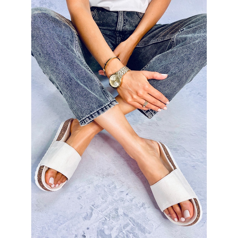 Stoner Beige női parafa papucs bézs 2