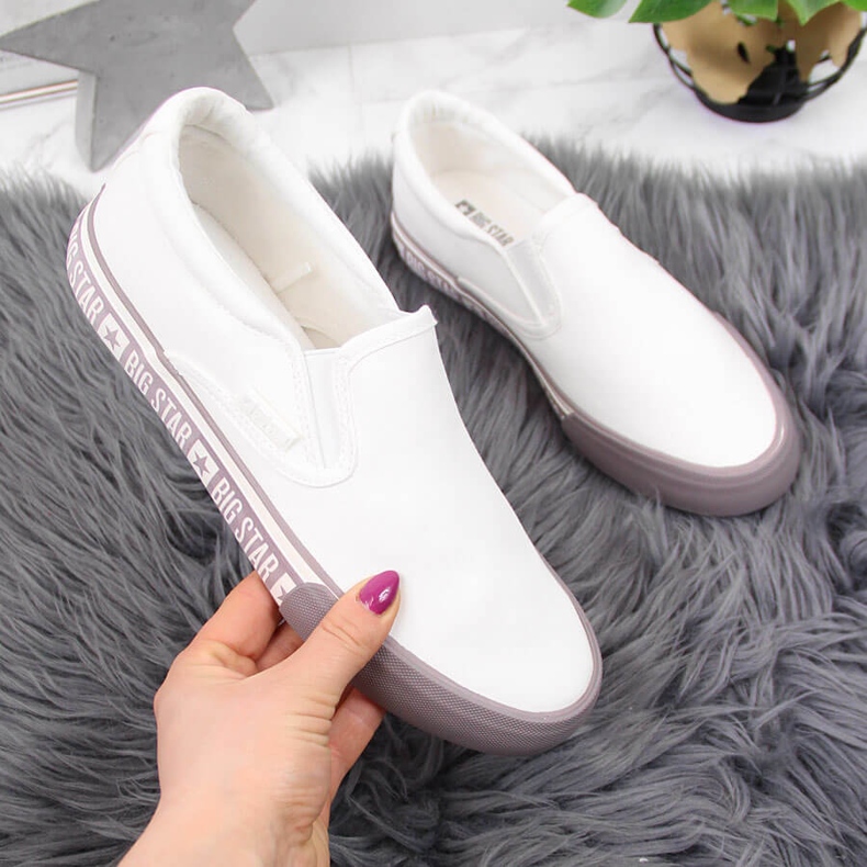 Textil tornacipő fehér Big Star HH274007-en 2