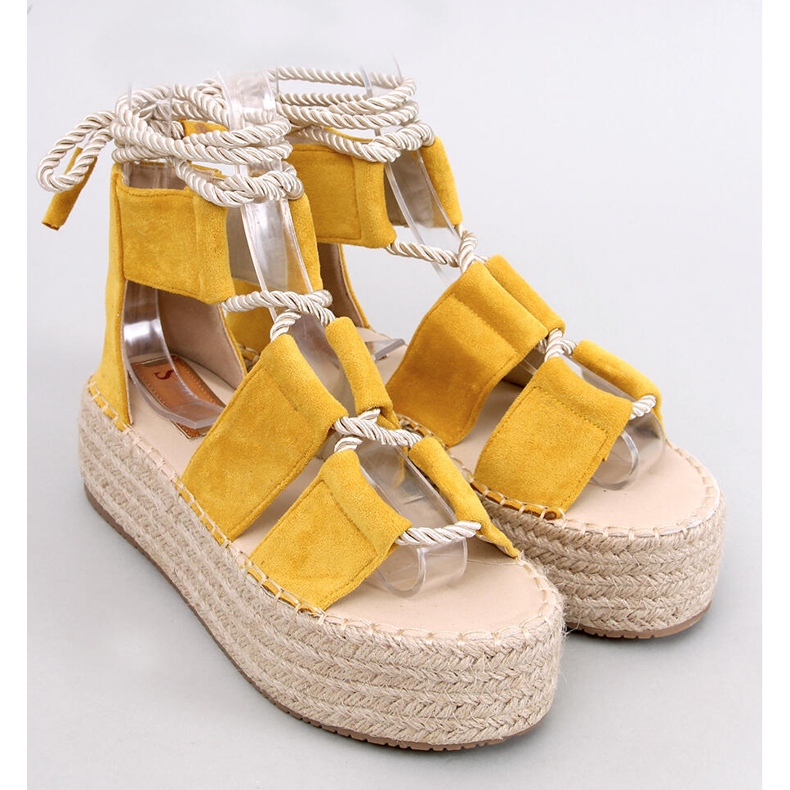 BM Rivera Yellow espadrill szandál sárga 1