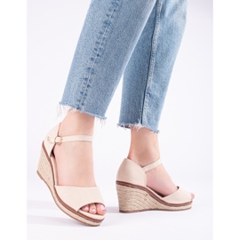 Fekete kényelmes ékszandál espadrillákkal a Shelovet márkától 1