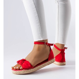 BM Faure piros espadrillák masnival 1